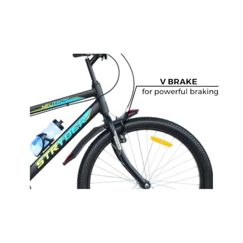 Image of TATA STRYDER Neutron 26 Bicycle with Integrated Carrier, Black and Blue (Black)