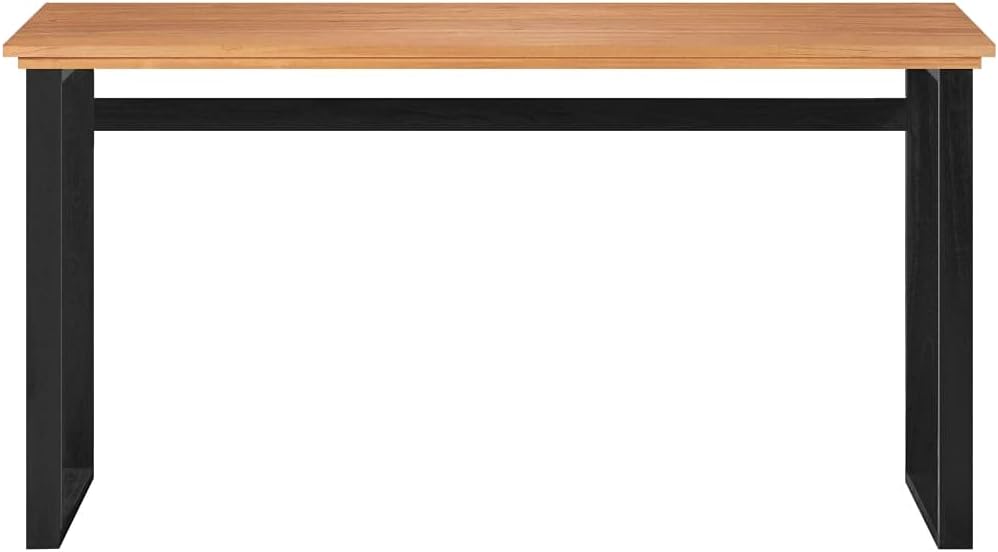 vidaXL Desk, Hall Table, Console Table for Home Office, Writing Desk Furniture, Computer Table, Work Table, Study Table, Solid Wood Teak