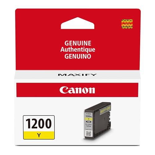 Canon PGI-1200 Genuine Yellow Ink Tank, Compatible with MB2120, MB2720, MB2020, and MB2320 Printers