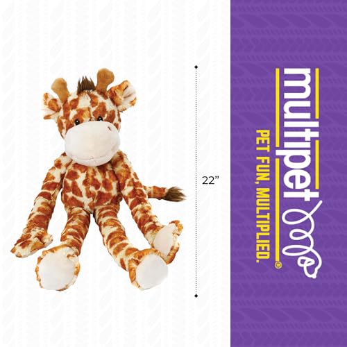 Multipets Swingin 56 cm großes Hundespielzeug aus Plüsch mit extralangen Armen und Beinen und Quietscher