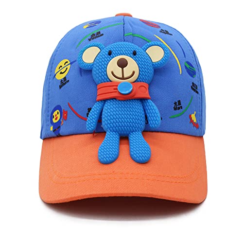 Image of VRITRAZ Unisex Kids Baseball Cap | Soft Cotton Adjustable Sun Hat for Boys & Girls | Casual Outdoor Summer Wear (4-12 Year)