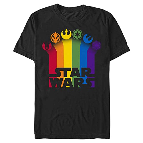 Star Wars haut imprimé mode masculine coupe droite en coton noir