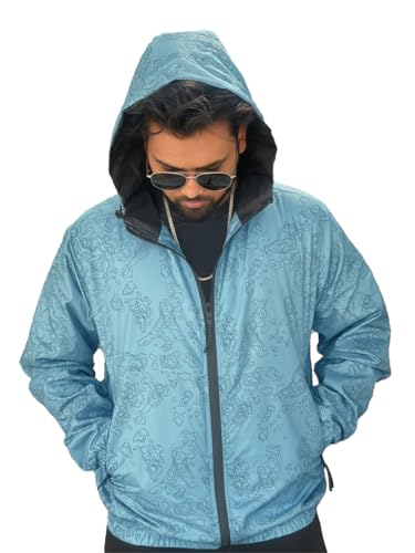 Image of WANDERLOOMS Windcheater Jacket For Men & Women | Adjustable Waist & Cuffs, Secure Zip Pockets | Lightweight Sporty Jacket for Bikers, Trekking, Riders
