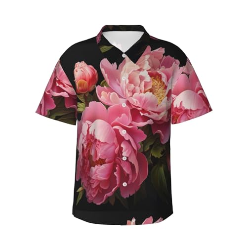 Chemise hawaïenne manches courtes homme légère, haut de plage décontracté à fleurs