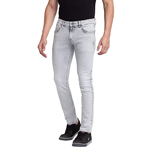 Image of Spykar Men's Slim Fit Low Rise Casual Jeans