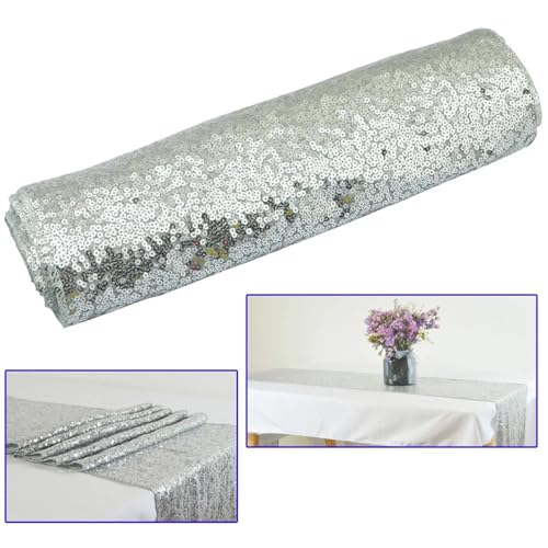 Chemin de table brodé de sequins de qualité supérieure pour mariage chic - 4