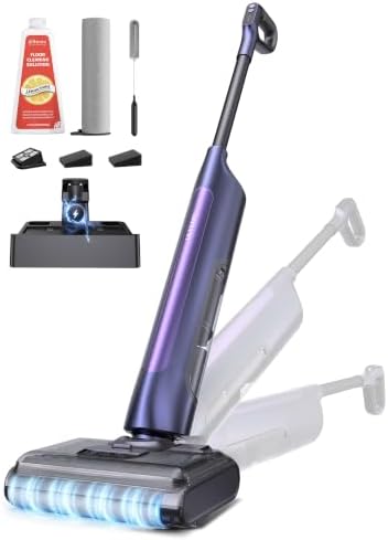 Ultenic Cordless Vacuum Mop Combo, Wet Dry Vacuum Cleaner, Purple