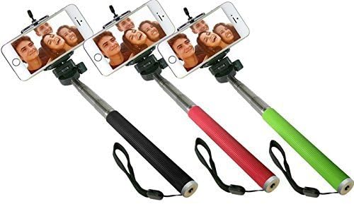 TOPQUAL Arm for Selfie Extendable with Smartphone Stand – 100 cm with rubber grip