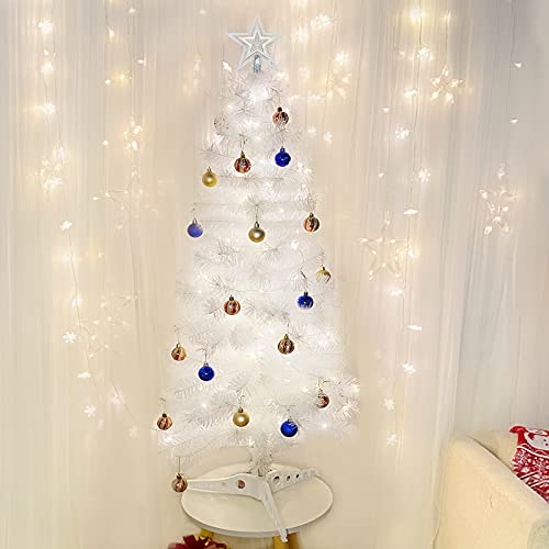 Turnmeon 4 Ft Artificial Christmas Tree Decoration With Timer Diy 80 Warm Lights 30 Ball Ornaments 8 Modes Usb Plug Pencil Full Tree Xmas Decor Indoor Outdoor Home Holiday (White) #TOP6