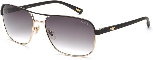 POLICE sunglasses| 100% UV protected | Gradient | Full Rim | Square | Men |Alloy Metal Frame |Polycarbonate Lens
