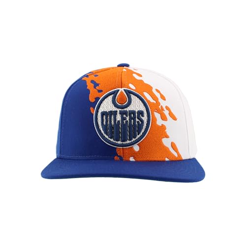 Image of ZHATS NHL Unisex-Adult NHL Officially Licensed Adjustable Snapback Hat Flat Bill Z11 Retro Paintbrush