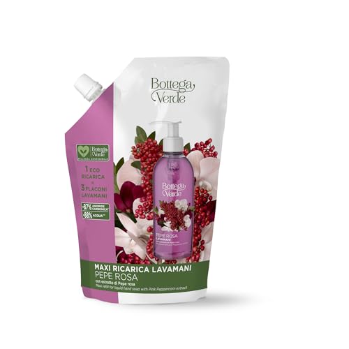 Pepe rosa - Maxi ricarica lavamani con estratto di Pepe rosa (750 ml)