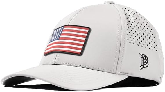 Branded Bills Old Glory PVCPerformance, Lightweight, Comfortable Baseball Cap