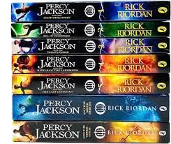 Percy Jackson Collection 7 Books Set (Lightning Thief; Sea of Monsters; Titan's Curse; Battle of the Labyrinth; Last Olympian; Greek Heroes; Greek Gods)