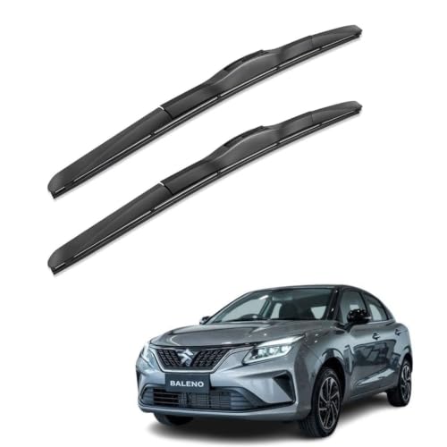 Image of Oshotto Frameless (O.E.M Type) Wiper Blades Compatible with Maruti Suzuki Baleno 2026 (21 inch / 18 inch)