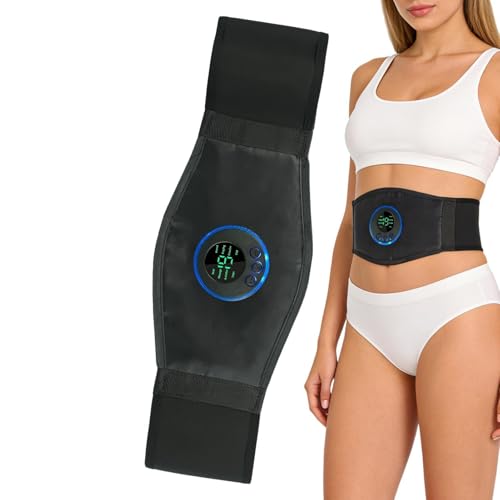 Generisch Estimulador de abdominales, cinturón eléctrico portátil recargable, estimulador de masaje abdominal, para casa, después del deporte, para recuperación, relajación, bienestar, fitness