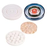 Cercle Bougeoir Moules,Silicone Moule Bougeoir Béton Gypse Moule Rouge À Lèvres Résine Moule Coulée Moule Bougeoir Silicone Moules pour Résine Gypse Ciment Béton Résine