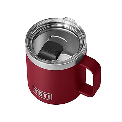 Top 15 Thank You Gifts for Physical Therapists 14 YETI Rambler 14 oz Mug, Vacuum Insulated, Stainless Steel with MagSlider Lid, Harvest Red