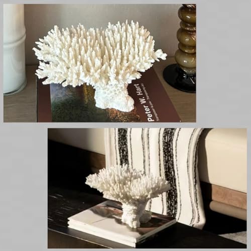 Corail artificiel en résine decorlWhite incassable déco thème plage - 7
