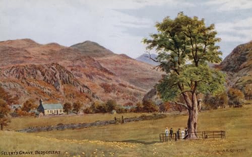 Toile La tombe de Gelert Beddgelert Alfred Robert Quinton Grand Portrait Art 60x90cm