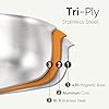 CAROTE 2Qt Stainless Steel Saucepan Set, Non-Toxic 3-Ply Stainless Steel Cookware Set with Lids, Small Kitchen Pots, Oven Safe, Compatible with Induction, Ceramic, Gas #1