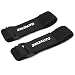 Zelta 1.5" x 16.1" Elastic Hook and Loop Cable Tie, 2 Pieces Fastening Magic Strap with Plastic Buckle End, Black