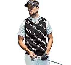 Amazon | [リュクスエイケイエムプラス] ゴルフ 総柄ロゴニット