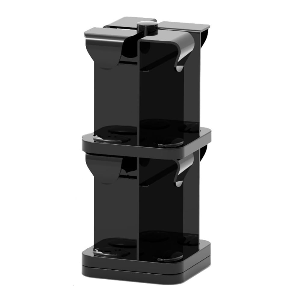 UDSKNV[KSL Refrigerator Organizer Mounted Water Dispenser Storage Rack Double-Tier Water Cup Holder Kitchen Countertop Organizer A