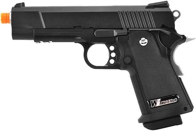 Full Metal Hi-Capa 4.3 Compact Gas Blowback Airsoft Pistol (Color: Black)-WE-Tech