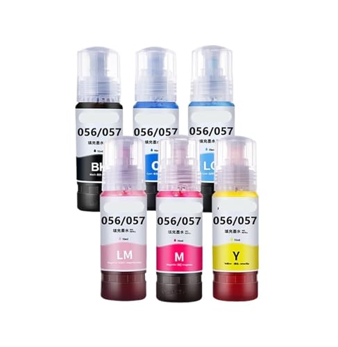 Encre 056 pour T09E1-T09E6 et imprimantes L18058 L8058 en pack de six couleurs