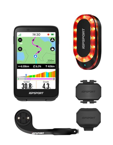 Image of iGPSPORT BiNavi Bike Computer with Sensor Bike Radar Taillight Set