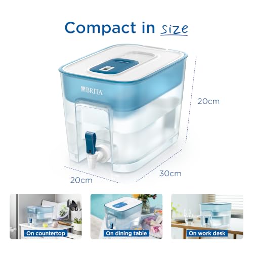 Image of BRITA Flow XXL 8.2L Water Filter Tank | Fridge-Fitting Dispenser with MAXTRA PRO Cartridge | Ideal for Families & Offices | Fresh, Great Tasting Water