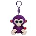 TY Carl ETTO 36623 Raisins Clip Singe Paillettes Eye glub Schi Bonnet de Boo, 8,5 cm, Violet