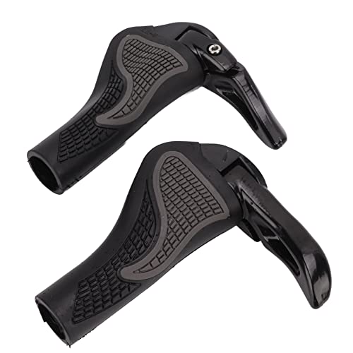 Manijas de Ciclismo para Manillar, Manijas de Manillar de Ciclismo de Montaña, Absorción de Choques, Tapa de Cuerno de Caucho, Manijas de Ciclismo de Goma para