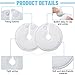 Tondiamo 28 Packs g Tube Button Covers Feeding Tube Pads Supplies Soft Abdominal Feeding Cotton Pads Covers Accessories for Nursing Care 3 Inch(White)