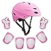 SKL Kid's Protective Gear Set Knee Pads for Kids Knee and Elbow Pads with Wrist Guards for Skating Cycling Bike Rollerblading Scooter (Helmet+Knee Pads+Elbow Pads+Wrist Pads)
