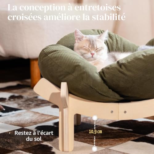 Panier chat design pétale CheerPals coussin douillet intérieur - 3