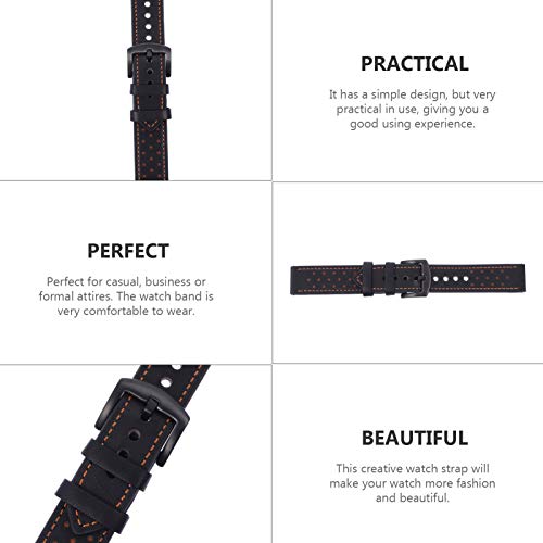 ULTECHNOVO Pulseira de RelÃ³gio de Couro Pulseira de RelÃ³gio de Couro ClÃ¡ssico de SubstituiÃ§Ã£o C