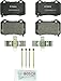 BOSCH BP1053 QuietCast Premium Semi-Metallic Disc Brake Pad Set - Compatible With Select Cadillac CTS STS; Chevrolet Camaro; Chrysler 300; Dodge Challenger, Charger, Durango, Magnum; Jeep; REAR