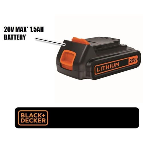 BLACK+DECKER 20V MAX Battery, 1.5Ah Lithium Ion Battery, Extended Runtime, Compatible with Tools, Outdoor Equipment and 20V Vacuums (LBXR20) - image 7