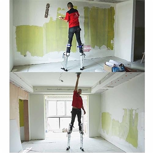 Trampoli regolabili per cartongesso per verniciatura professionale e finitura a soffitto, struttura in alluminio leggero per una maggiore stabilità e comfort