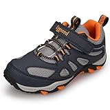 Eggseed Boys Hiking Shoes Kids Sneakers Outdoor Waterproof Athletic Running Slip Resistant Comfortab