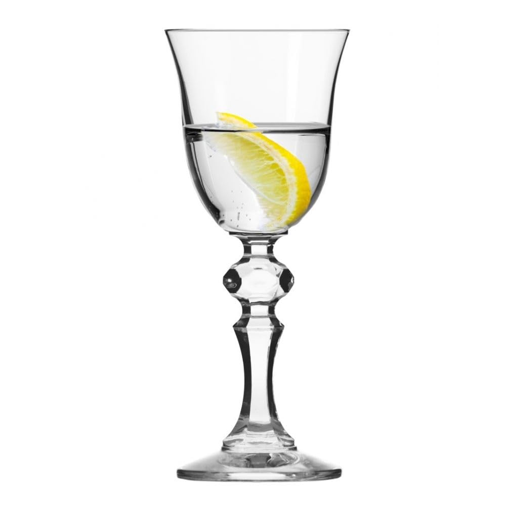 Krosno – Copas para Vodka, Shots y Licores 60 ml – Juego de 6 unidades – Colección Krista – Cristal sin Plomo – Diseño Clásico y Acabado Elegante