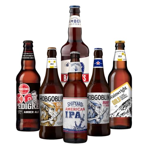 Beer Hunter British Real Ale Gift Set 6 Bottle Pack | Premium Selection of Traditional Ales from Iconic UK Breweries | Perfect Beer Gift for Him or Her