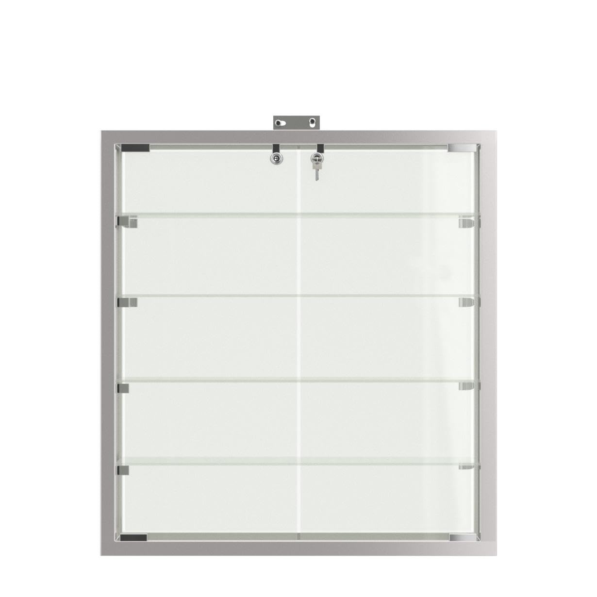 MHN Wandvitrine T 19 x B 78 x H 88 cm - Sammler Hängevitrine abschließbar - große Glas-Vitrine Wand hängend CPR - ohne Beleuchtung
