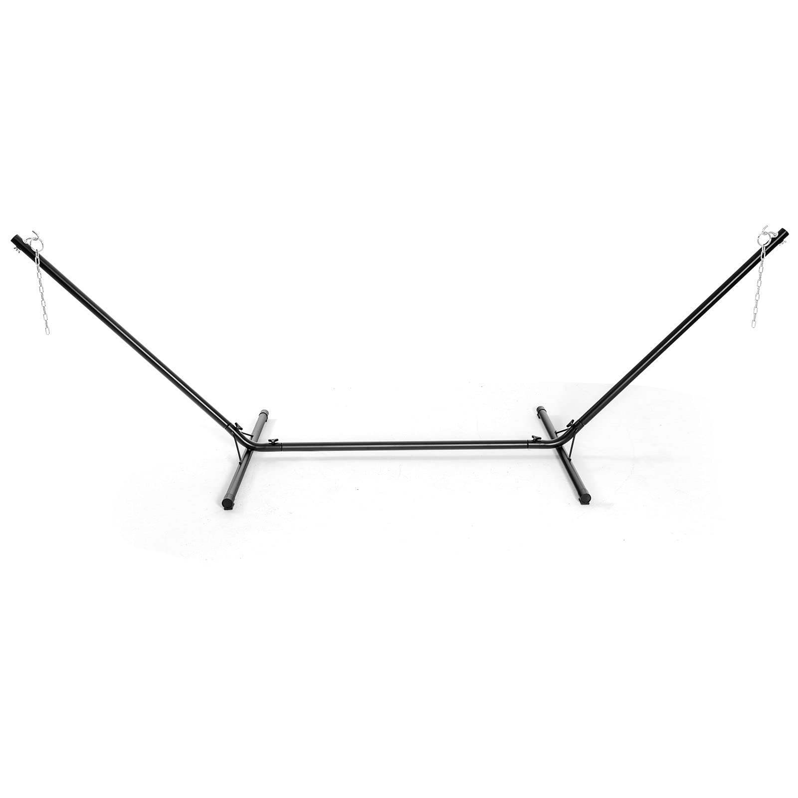 COSTWAY Soporte para Hamaca de Metal Hamaca Carga hasta 150kg para Patio Jardín Playa Camping (Solo Soporte, Sin Hamaca) Negro