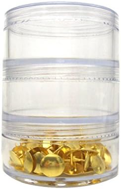 3 Stacks 35ml Stacking Jars 5 pots in one Stack Nail Art jar Acrylic gems Beads Glitter Spice Storage Pot 60mm x 130mm When Stacked Koi NailsUK