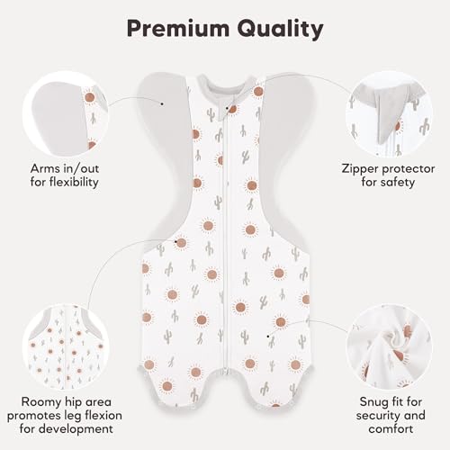 Image of Susurration 2-Pack Baby Swaddle Sleep Sacks - Swaddles for Newborns, Infant 0-1-3 Months, Baby Girls, Boys, Soft & Snug Newborn Sleep Sack, Nursery Swaddling Blankets(0-1M, 5-8lb)