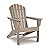 Signature Design by Ashley Sundown Treasure Outdoor Patio HDPE Adirondack Chair, Light Brown