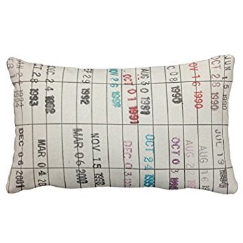 Pillowcase Printable Library Cards Pillows Pillow 50% Cotton 50% Polyester 20 x 30 inches-image-45